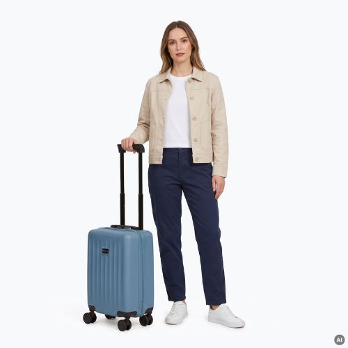 Palubní cestovní kufr Kadva Domingo Blue
