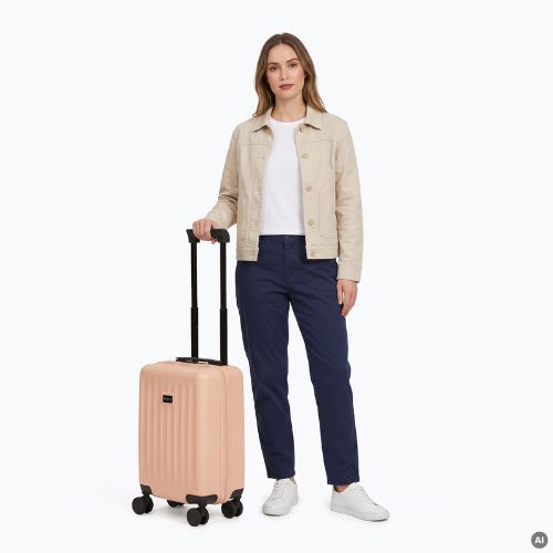 Palubní cestovní kufr Kadva Domingo Pink