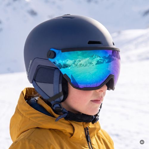 Dětská lyžařská helma ATTABO Avens 2.0 Jr Visor dark blue