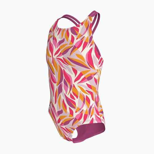 Dětské jednodílné plavky Nike Spiderback desert pink