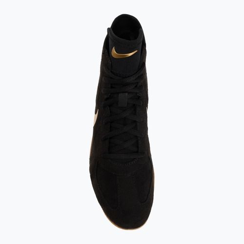 Zápasnické boty Nike Footsweep 2 black/metallic gold/gum light brown