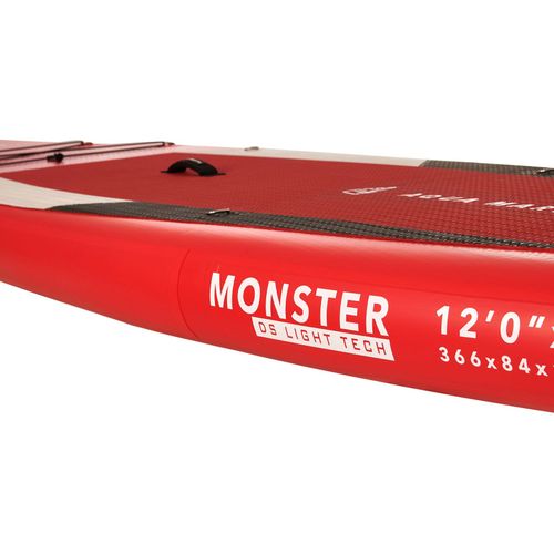 Prkno SUP Aqua Marina Monster - All-Around iSUP, 3,66 m/15 cm, s pádlem a bezpečnostním vodítkem červené BT-21MOP