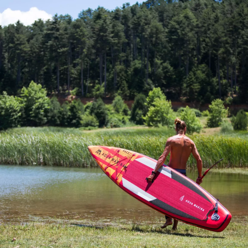 SUP AquaMarina Race - Závodní iSUP, 4,27m/15cm červená BT-21RA02