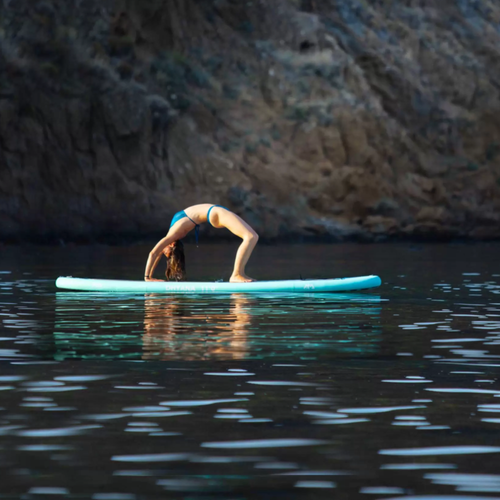 Prkno SUP Aqua Marina Dhyana - Yoga iSUP, 3,36 m/15 cm, s pádlem a bezpečnostním vodítkem šedé BT-21DHP