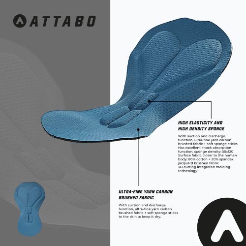 Pánské cyklistické šortky ATTABO Kirun Pro Bib Shorts Cargo black