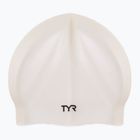 Silikonová plavecká čepice TYR Wrinkle-Free bílá LCS