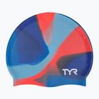 Dětská plavecká čepice TYR Tiedye Silicone Multicolor Jr blue/orange