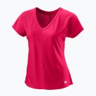 Dámské tenisové tričko Wilson Training V-Neck II pink WRA809601