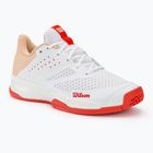 Dámské tenisové boty Wilson Kaos Stroke 2.0 white/peach perfait/infrared