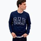 Pánská mikina GAP Logo Crewneck blue navy