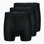 Pánské boxerky  Under Armour Perf Tech 6in 3 páry black