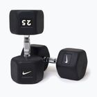 Pogumovaná činka Nike Strength Hex Dumbbell 25 kg black/white
