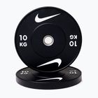 Olympijské bumperové závaží Nike Strength Rubber Bumper Plates 10 kg black/white