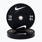 Olympijské bumperové závaží Nike Strength Rubber Bumper Plates 15 kg black/white