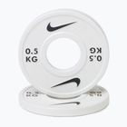 Olympijské kotouče Nike Strength Change Plates 2 x 0,5 kg white/black