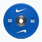 Olympijské bumperové závaží Nike Strength Pro Urethane Bumper Plates 20 kg blue/white
