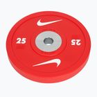 Nárazníkové zatížení Nike Strength Pro Urethane Bumper Plates 25 kg red/white