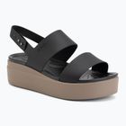 Dámské sandály  Crocs Brooklyn Low Wedge black/mushroom