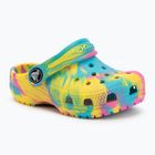 Dětské nazouváky Crocs Classic Marbled Clog Toddler digital aqua/multi