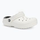 Dětské nazouváky  Crocs Classic Lined Clog Kids white/grey