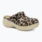 Dámské nazouváky Crocs Classic Platform Animal Remix bone/leopard