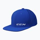 Dětská baseballová čepice CCM Small Logo Flat Brim YTH royal