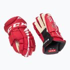 Hokejové rukavice  CCM JetSpeed FT4 Pro SR red/white