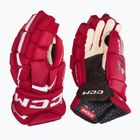 Hokejové rukavice  CCM JetSpeed FT6 Pro SR red/white