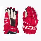 Hokejové rukavice CCM Tacks XF80 SR red/white