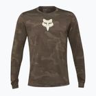 Pánské cyklistické tričko s dlouhým rukávem Fox Racing Ranger Tru Dri dirt brown