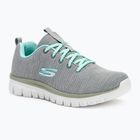 SKECHERS Graceful Twisted Fortune dámská tréninková obuv šedá/mint