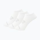 New Balance Flat Knit No Show ponožky 3 páry bílé