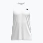 Pánské tréninkové tričko Under Armour Left Chest Cut Off Tank white/black