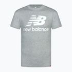 Pánské tričko New Balance Essentials Stacked Logo grey