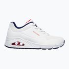 Dámské boty SKECHERS Uno Stand On Air white durabuck/navy/red trim/mesh