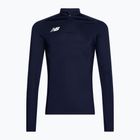 Pánská fotbalová mikina New Balance Training 1/4 Zip Knitted tmavě modrá NBEMT9035