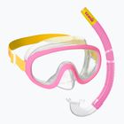 Dětská šnorchlovací sada (4-7 let)  Mares Combo Jelly pink/yellow/clear