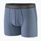 Pánské boxerky Patagonia Essential 3" fathom stripe/new navy