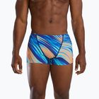 Pánské plavecké boxerky TYR Durafast Elite Riptidal Square Leg teal/orange