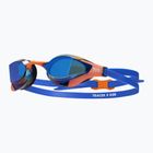 Plavecké brýle TYR Tracer-X RZR Mirrored blue/orange