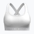 Sportovní podprsenka Under Armour Crossback Mid white/white/halo gray