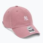 Kšiltovka 47 Brand MLB New York Yankees Base Runner CLEAN UP mauve