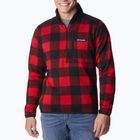 Pánská trekingová mikina Columbia Sweater Weather II Printed mountain red check print