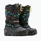 Dětské sněhule Sorel Flurry Print Boys black/black
