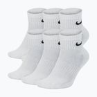 Ponožky Nike Everyday Cushioned 6 párů white/black