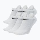 Ponožky Nike Everyday Cushioned No-Show 6 párů white/black