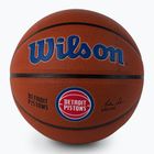 Wilson NBA Team Alliance Detroit Pistons basketbalový míč hnědý WTB3100XBDET