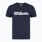 Dámské tenisové tričko  Wilson Team Graphic Script W classic navy script