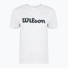 Dámské tenisové tričko  Wilson Team Graphic Script W bright white script