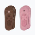 Dámské ponožky Sweaty Betty Ballet Gripper 2 pary decopink chestnutbrown